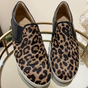 CHRISTIAN LOUBOUTIN LEOPARD PRINT CALF HAIR MASTER KEY SNEAKERS